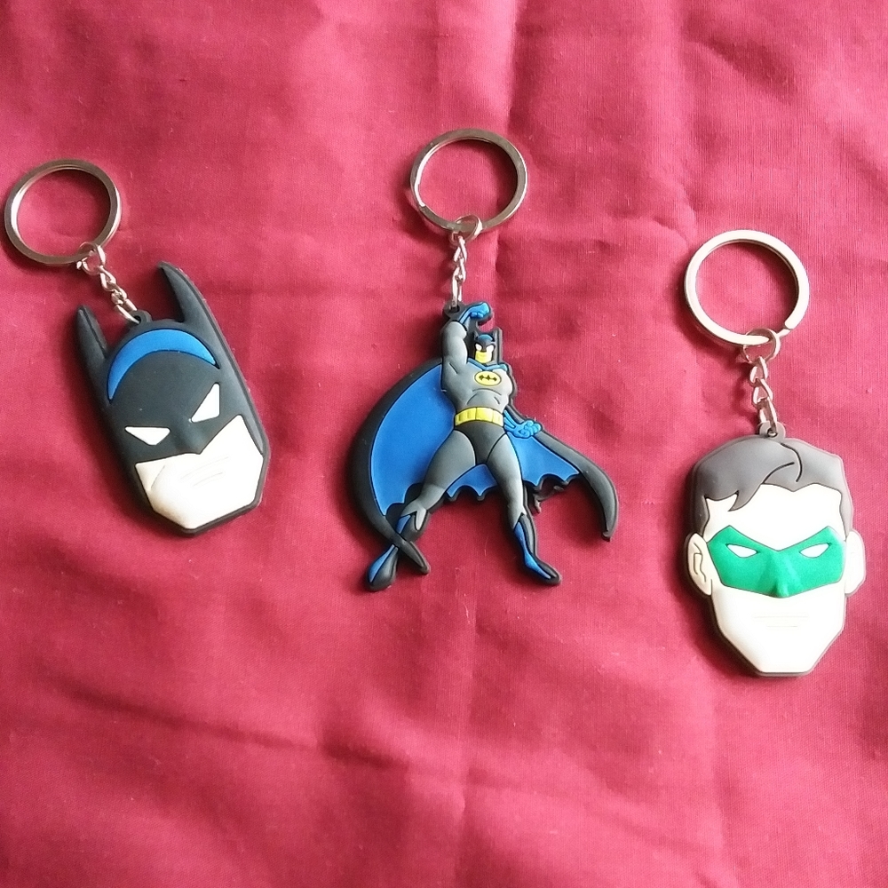 Superhero Keychains (Batman & Robin)